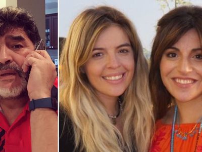 "Miren lo preso que estoy": el video de Diego Maradona para Dalma, Gianinna y Fernando Burlando