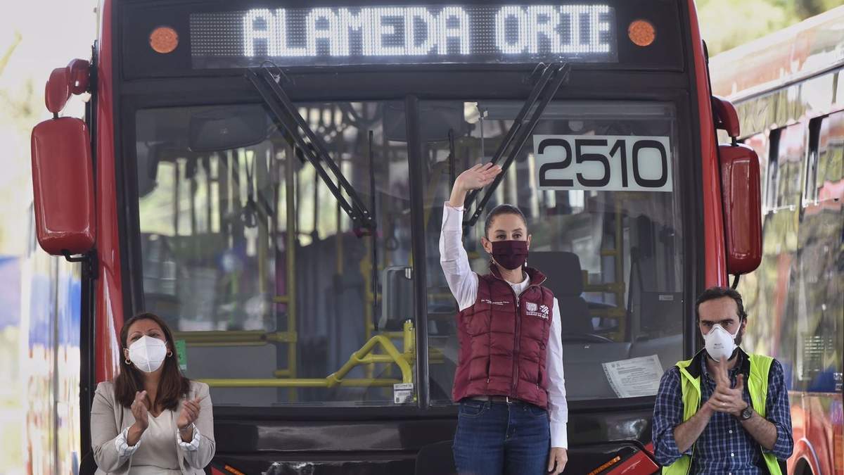 Claudia Sheinbaum inauguró la Línea 4 del Metrobús, en el tramo Alameda Oriente-Circuito Interior