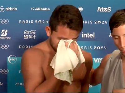 Kevin Berlín quebró en llanto por perder medalla en clavados en París 2024
