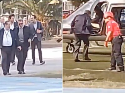 Viajar en helicóptero es para “los que trabajamos": Pedro Haces justifica vuelo junto a Monreal