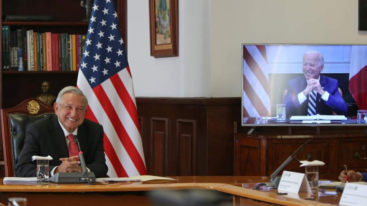 Los presidentes de México, Andrés Manuel López Obrador, y de Estados Unidos, Joe Biden