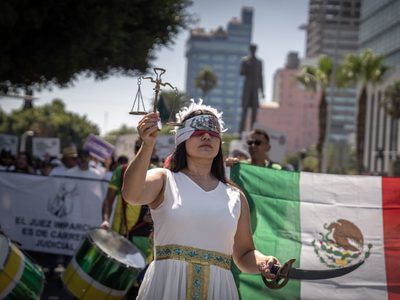 Miles de trabajadores del Poder Judicial salen a las calles en el país contra la reforma de AMLO