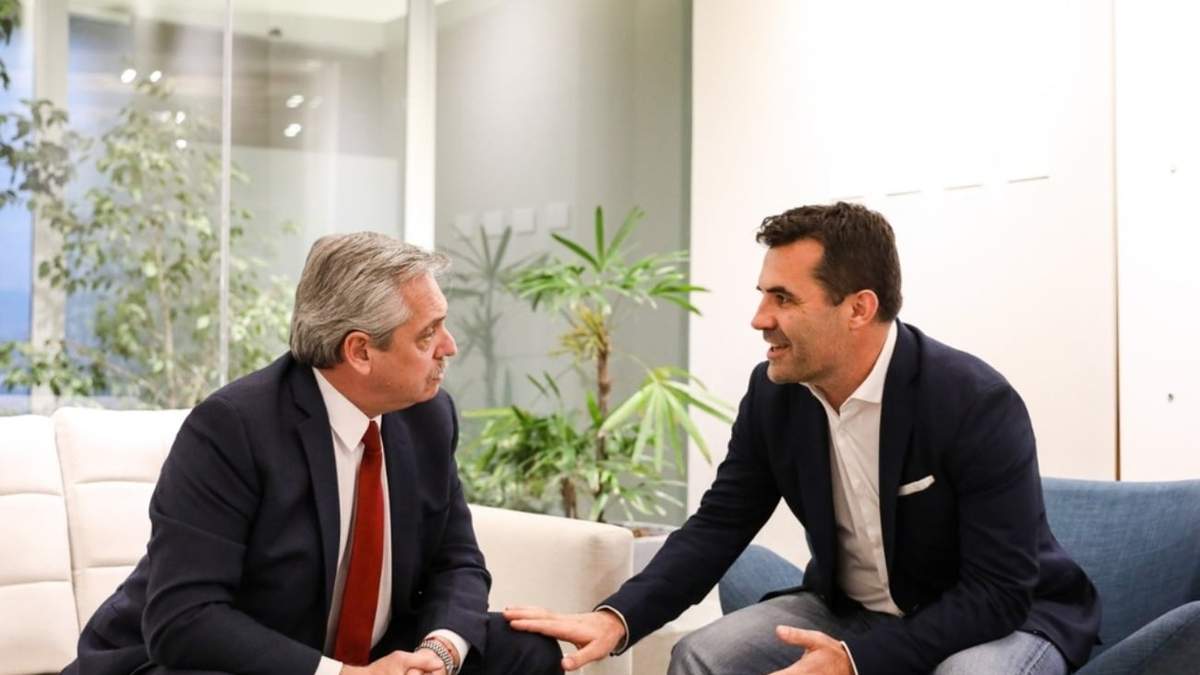 Alberto Fernández y Darío Martínez. Fuente: (Twitter)