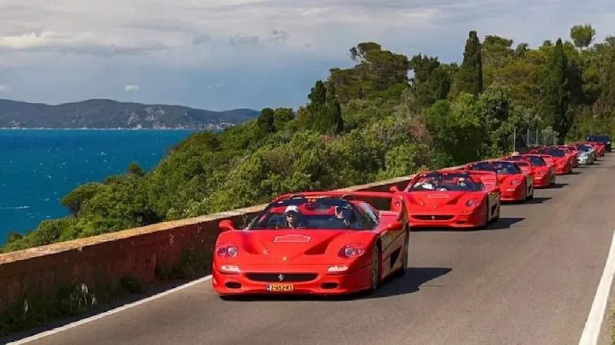 La travesía de las Ferrari será entre el 16 y 24 de noviembre por la Patagonia. Fuente (El Cordillerano)
