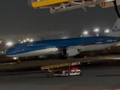 El AICM descarta aterrizaje de emergencia de avión procedente de Ámsterdam (Video)