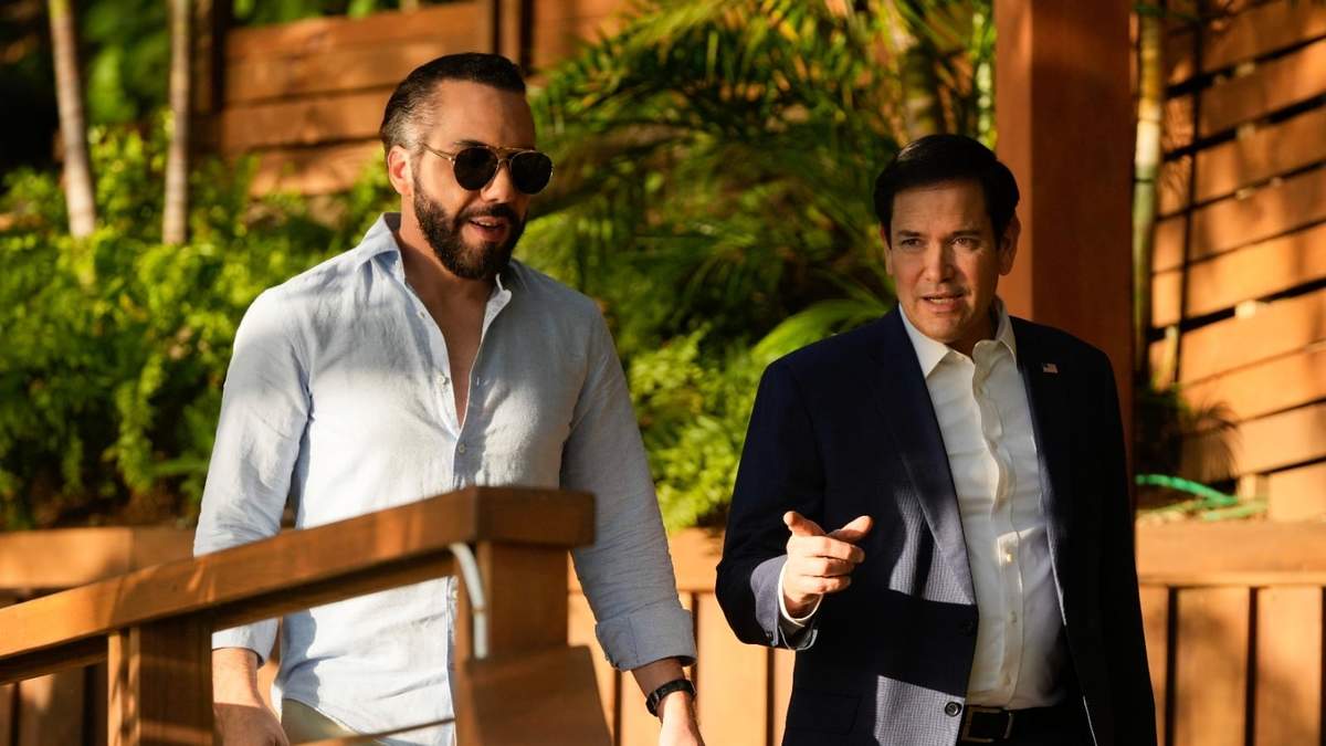 Reunión de Nayib Bukele y Marco Rubio
