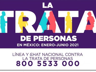 CDMX, Edomex y Jalisco, entidades con mayor número de reportes por trata de personas