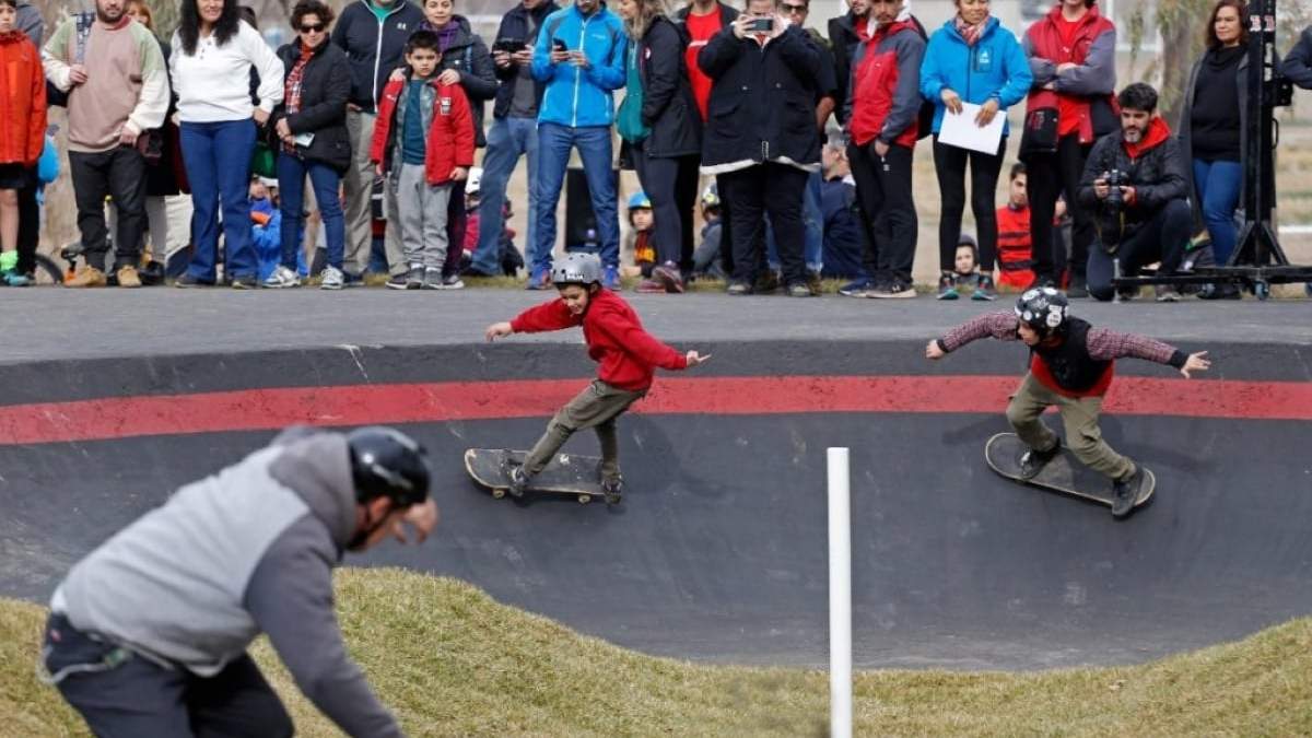 Pista de pumptrack en la Ciudad Deportiva. Fuente: (Gobierno de Neuquén)
