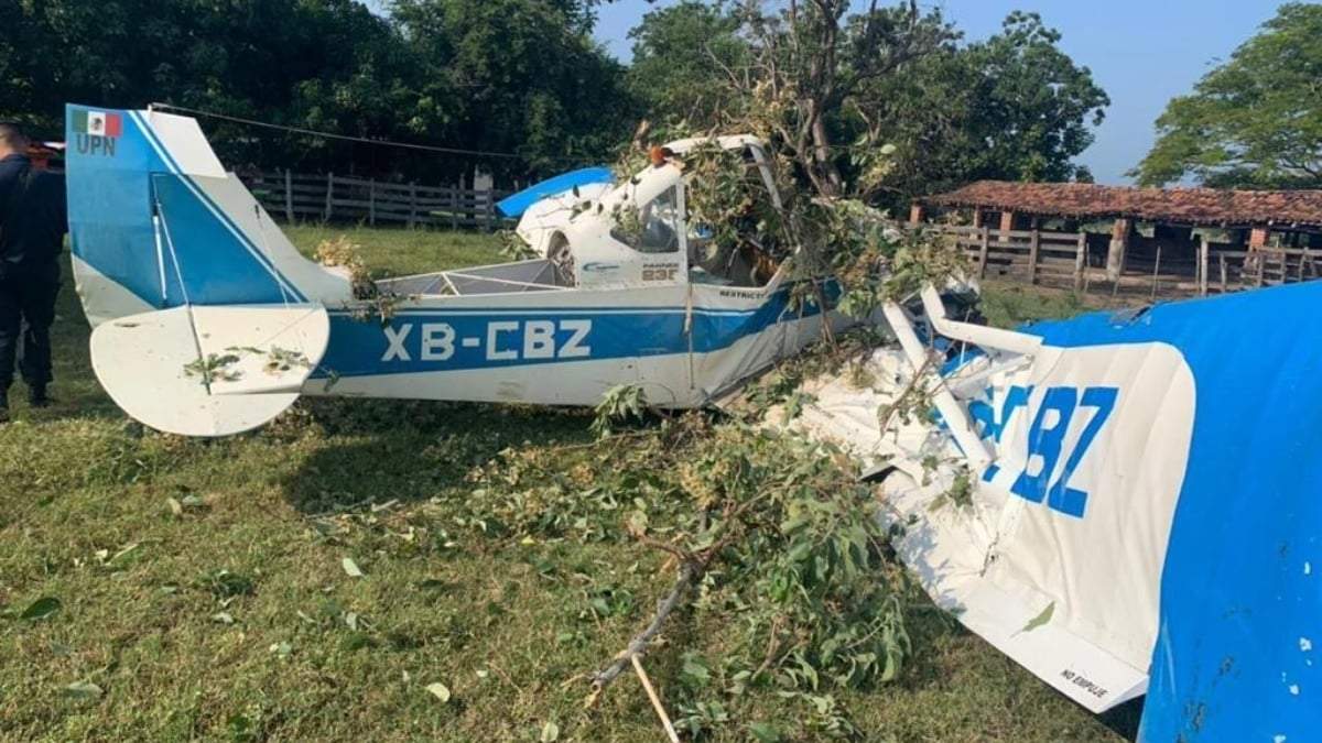 La avioneta accidentada