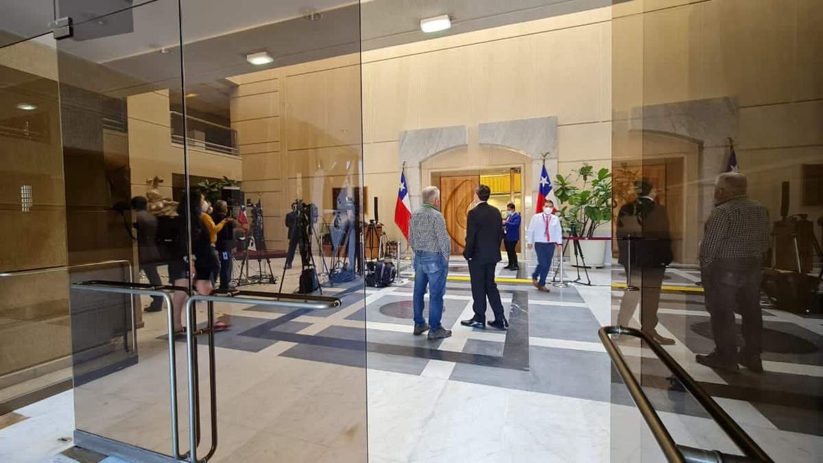 El recinto legislativo, previo a la discusión del proyecto