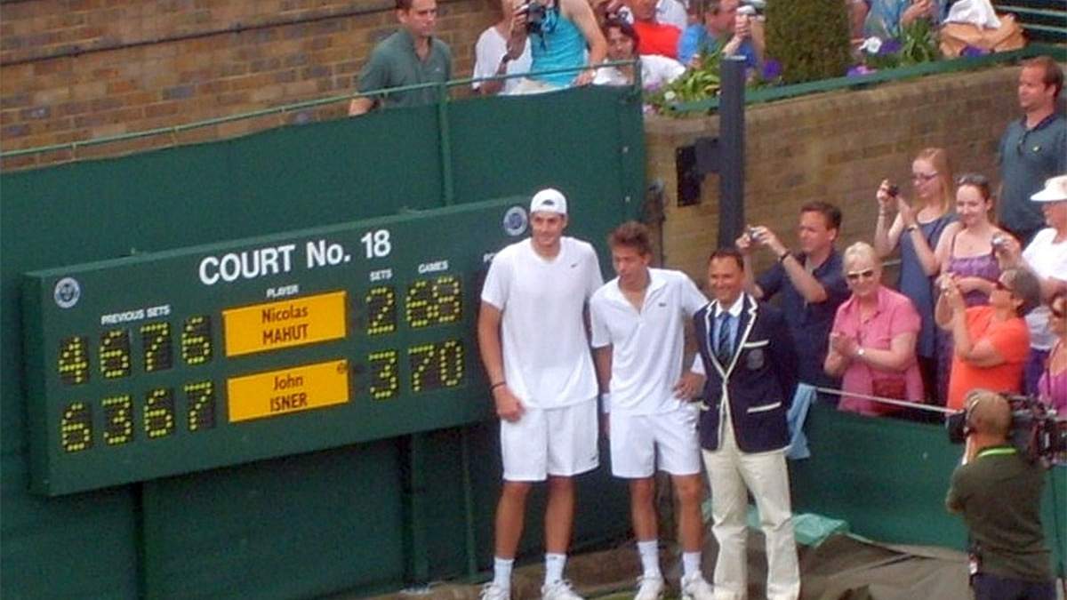 Isner y Mahut llamaron la atención de todo el mundo
