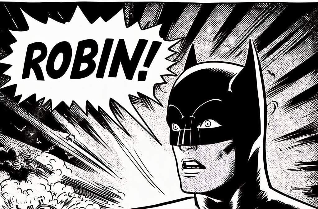 Viñeta de Batman hecha con OpenAI