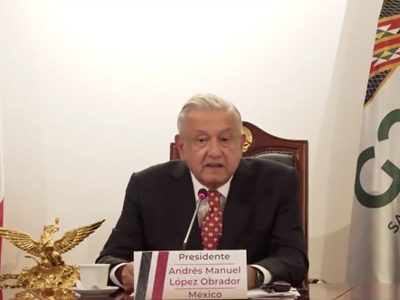 En G20, AMLO rechaza "confinamientos excesivos" y "toques de queda" contra el covid-19