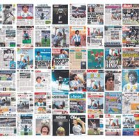 Maradona y la albiceleste eternizados en las tapas de los diarios del mundo