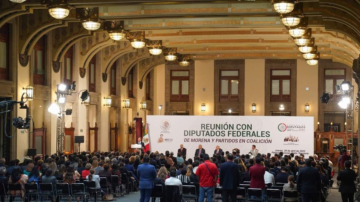 La reunión del presidente con diputados federales