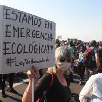 Histórica movilización en repudio a los incendios en el delta del Paraná