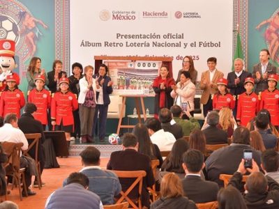 Lotería Nacional lanza Álbum Retro rumbo al Mundial 2026