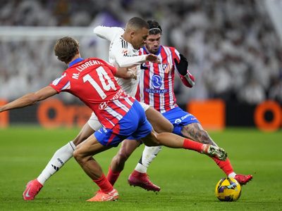 Mbappé y Álvarez marcan y el derbi madrileño acaba con empate a uno