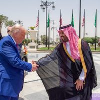 Trump ya inició su gira en  Arabia Saudita