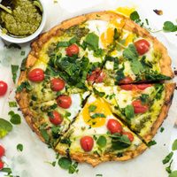 Pizza de garbanzos: súper crocante, sin harinas y rendidora, la receta perfecta para comer rico y sano
