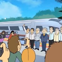 A dos días de la consulta, promueven con caricatura 'bondades” del Tren Maya (video)