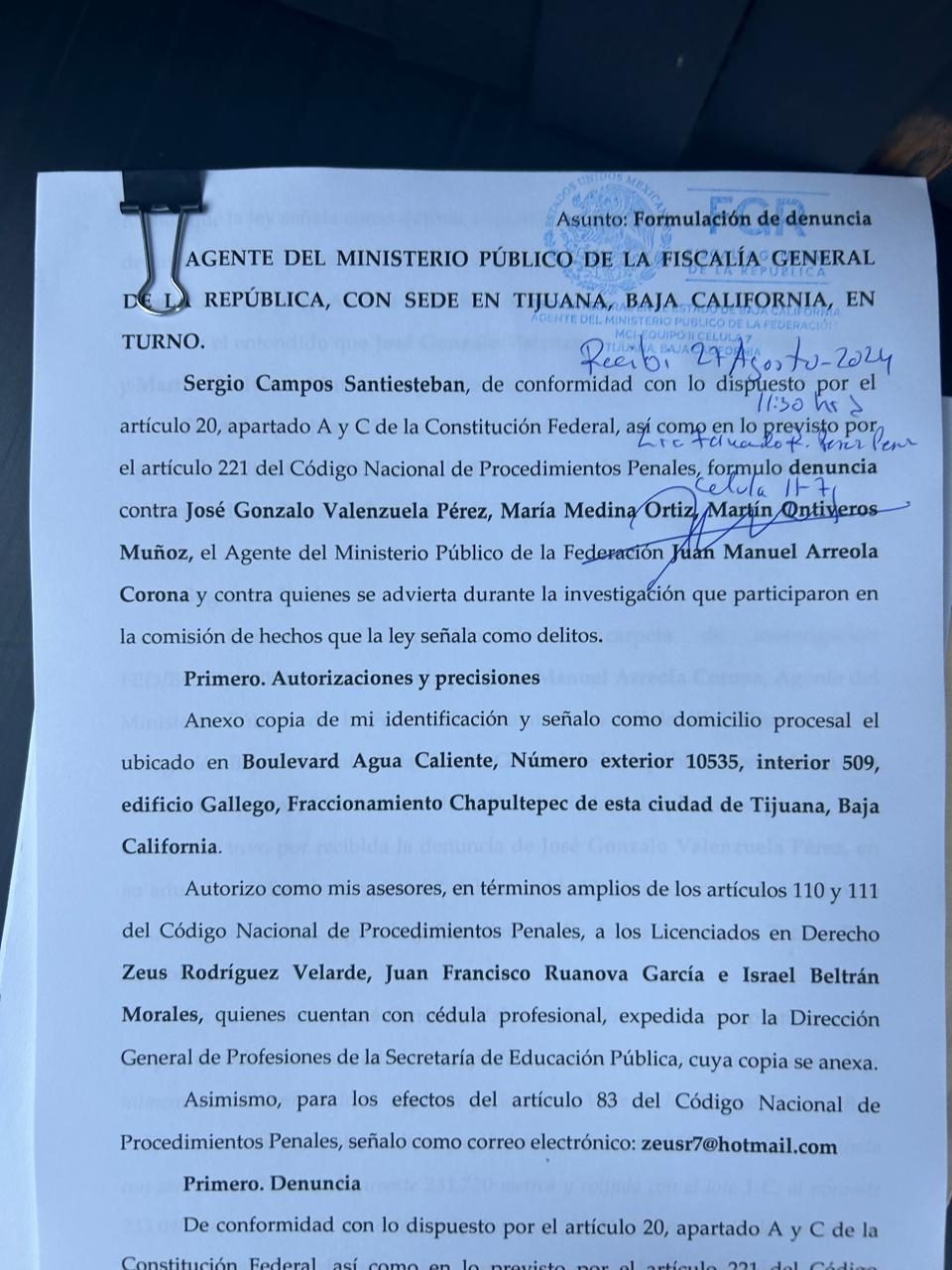 IMAGEN DE UNA SEGUNDA DENUNCIA CONTRA EL MP JUAN MANUEL ARREOLA CORONA TAMBIÉN POR EL BANCO PANTERA EL AFECTADO RATIFICÓ LOS AFECTADOS RATIFICARON LA DENUNCIA FOTO ESPECIAL