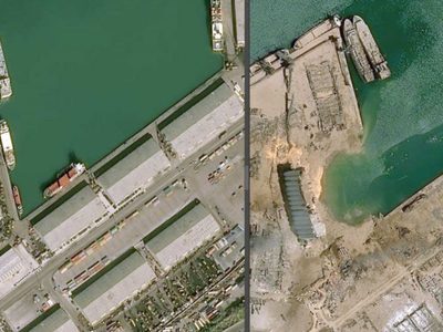 Beirut: la explosión dejó un cráter de 43 metros de profundidad