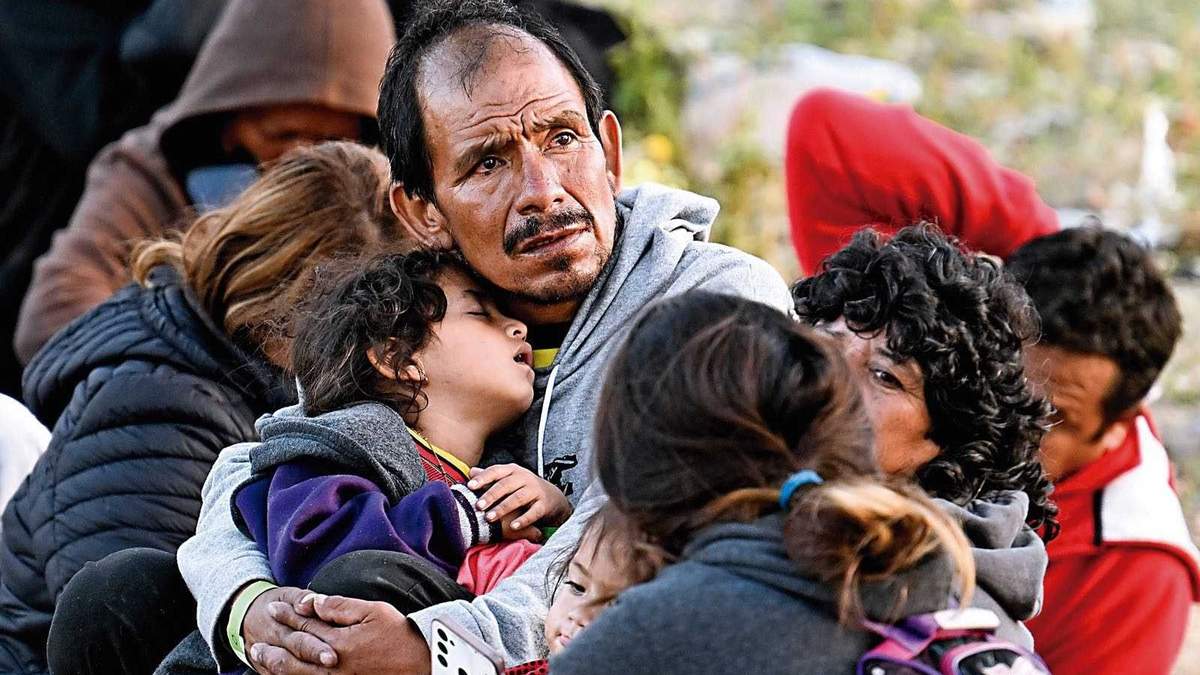 Migrantes en la frontera con Estados Unidos