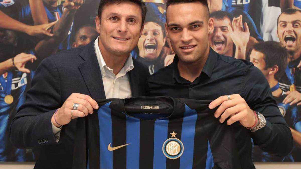 Zanetti y Lautaro. Fuente: (Twitter).