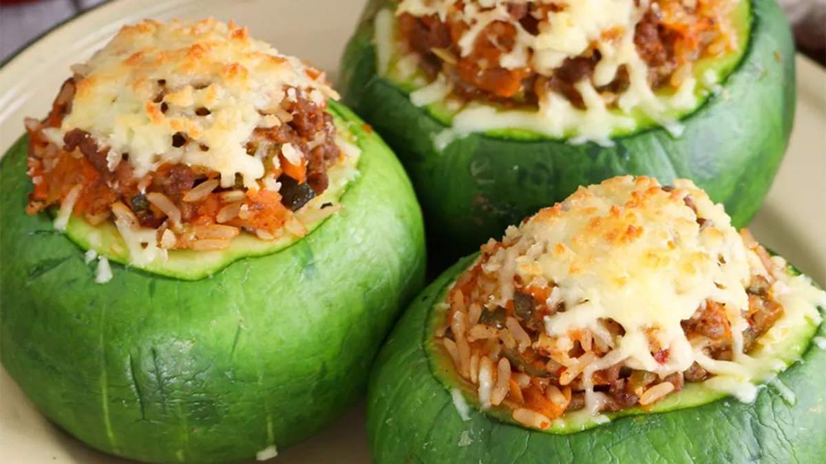 Zapallitos rellenos. Fuente: (Instagram)