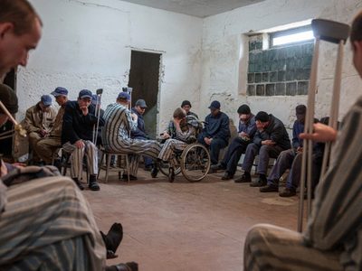 Así es el campo de prisioneros rusos en Ucrania