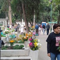 Panteones de la CDMX viven Día de Muertos con mariachi, cempasúchil y hasta pizzas a “domicilio”