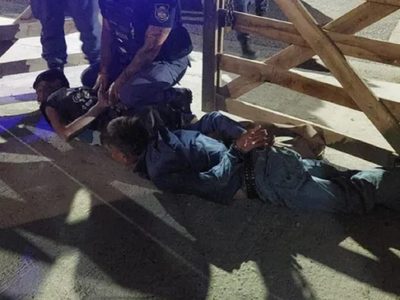 Tres hombres entraron a patadas a una base del SIEN y fueron detenidos