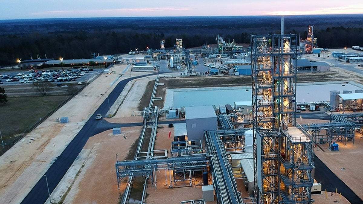 Una planta de The Chemours Company en Fayetteville, Carolina del Norte