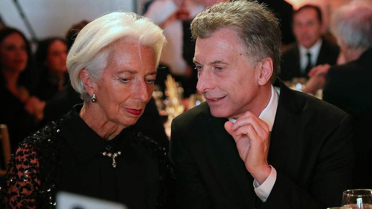 Christine Lagarde y Mauricio Macri. Fuente: (Twitter)