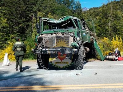 Son seis los gendarmes heridos tras el vuelco en la Ruta 40