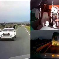 Puebla: Presuntos sicarios despojan a conductores de tráileres en apenas 30 segundos (Videos)