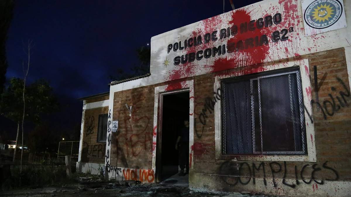 Destacamento policial Las Perlas. Fuente: (Twitter)