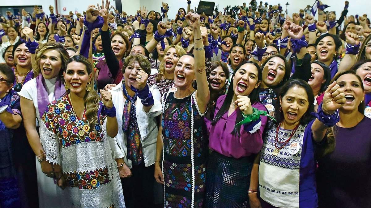 Delfina Gómez respaldada por Sheinbaum y gobernadoras