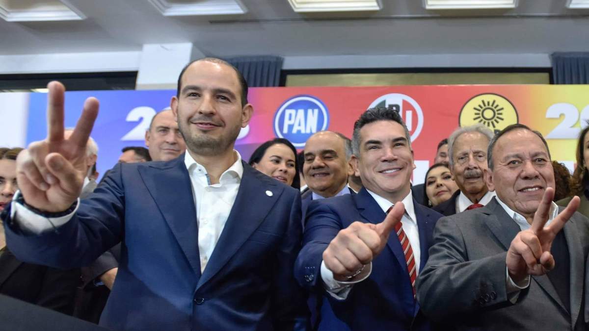 Marko Cortés, "Alito" Moreno y Jesús Zambrano