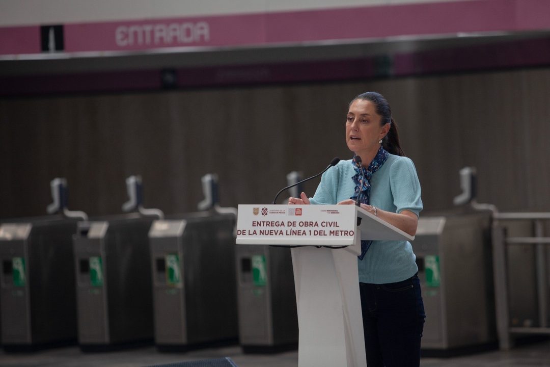 Claudia Sheinbaum, entrega primer tramo de Linea 1 del Metro 28 de febrero de 2023. Foto Miguel Dimayuga