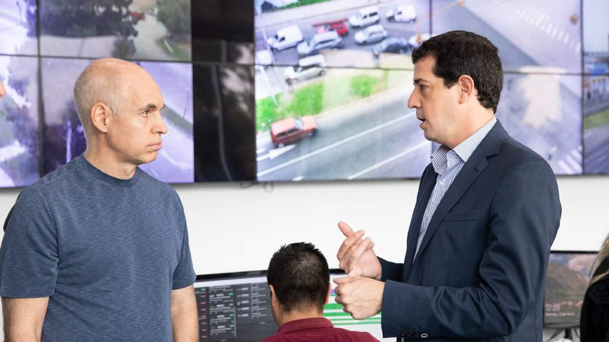 Horacio Rodríguez Larreta y Eduardo "Wado" de Pedro. Fuente: (Twitter)