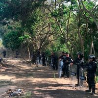 Fuerzas federales y estatales desalojan invasión en la Reserva de la Biosfera La Encrucijada, Chiapas