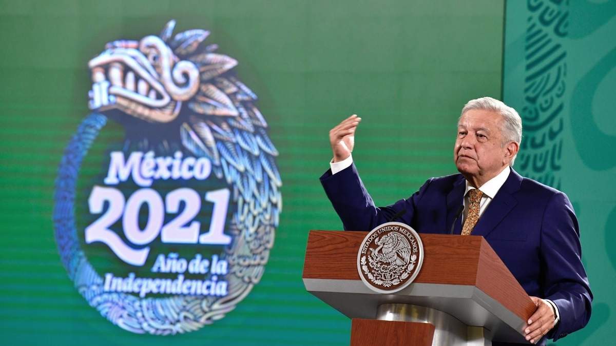El presidente López Obrador en su conferencia matutina
