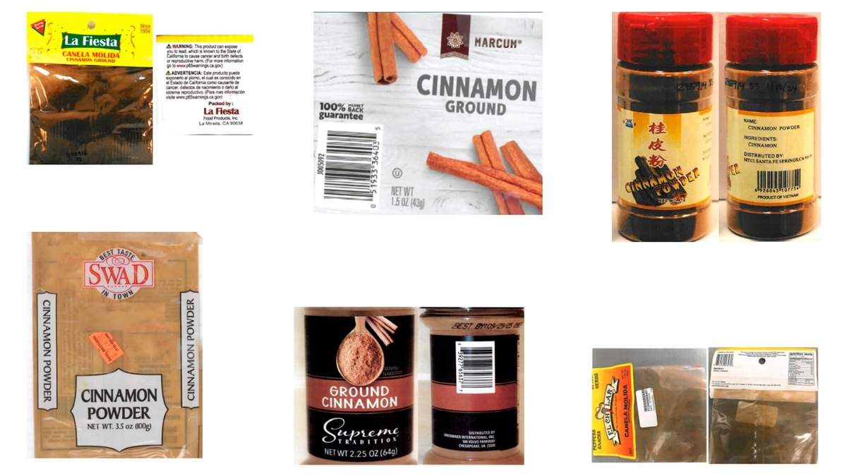 Productos de canela que se venden en tiendas de descuento de Estados Unidos