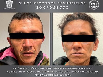 Detienen a pareja por supuestamente asesinar y cercenar a conductor de Didi