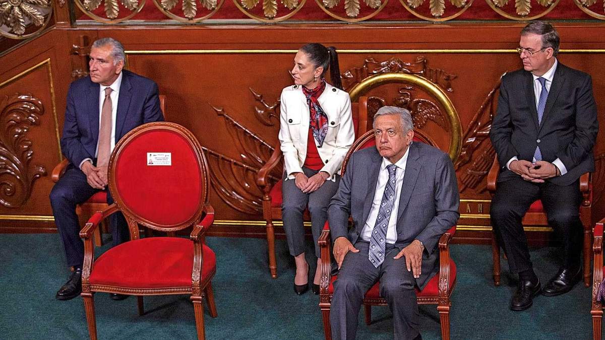 Adán Augusto, Claudia Sheinbaum, Marcelo Ebrard y López Obrador