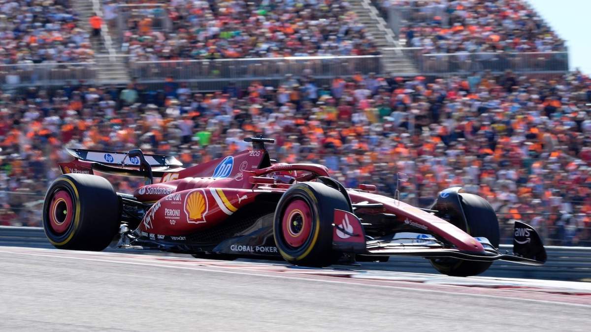 Charles Leclerc de Ferrari durante el Gran Premio de Estados Unidos, el domingo 20 de octubre de 2024, en Austin, Texas