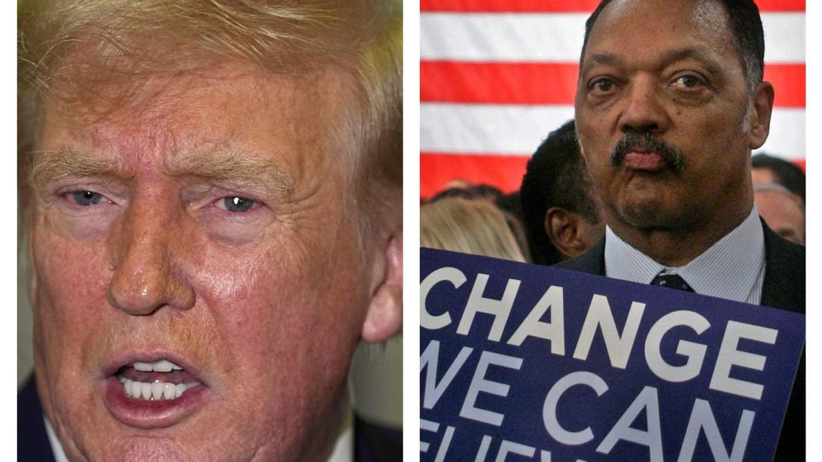 Trump y Jesse Jackson