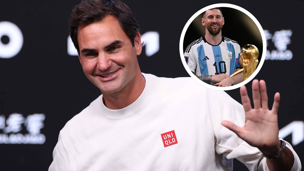 Roger Federer y Lionel Messi Fuente: (X)